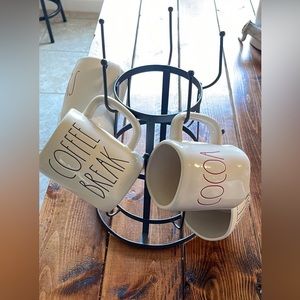 Anthropologie metal farmhouse mug holder